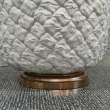 White earthenware pineapple lamp