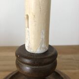 Set of two old candlestick lamps to restore