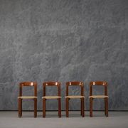 Vintage Hay Rey dining chairs by Bruno Rey for Kush Co, Switzerland 1970s set of 4