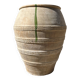Ancient terracotta pottery jar from the 19th century.