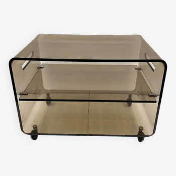 Roche Bobois smoked plexi coffee table