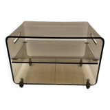 Roche Bobois smoked plexi coffee table