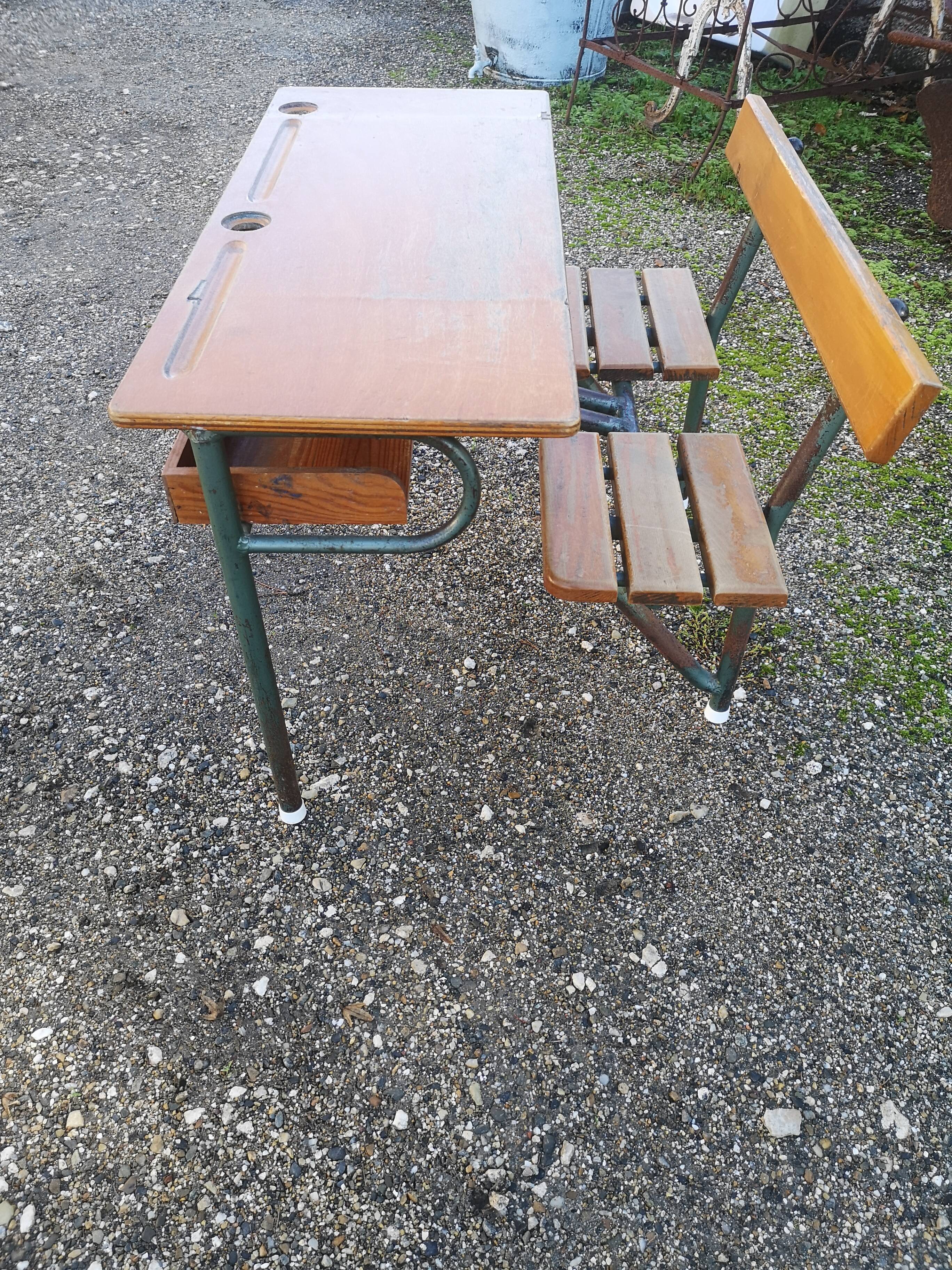 Vintage school desk
