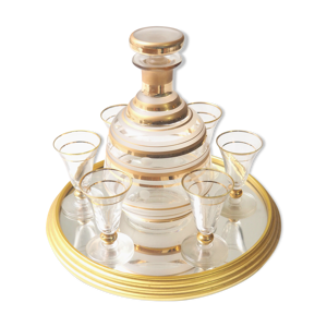 service carafe, verres