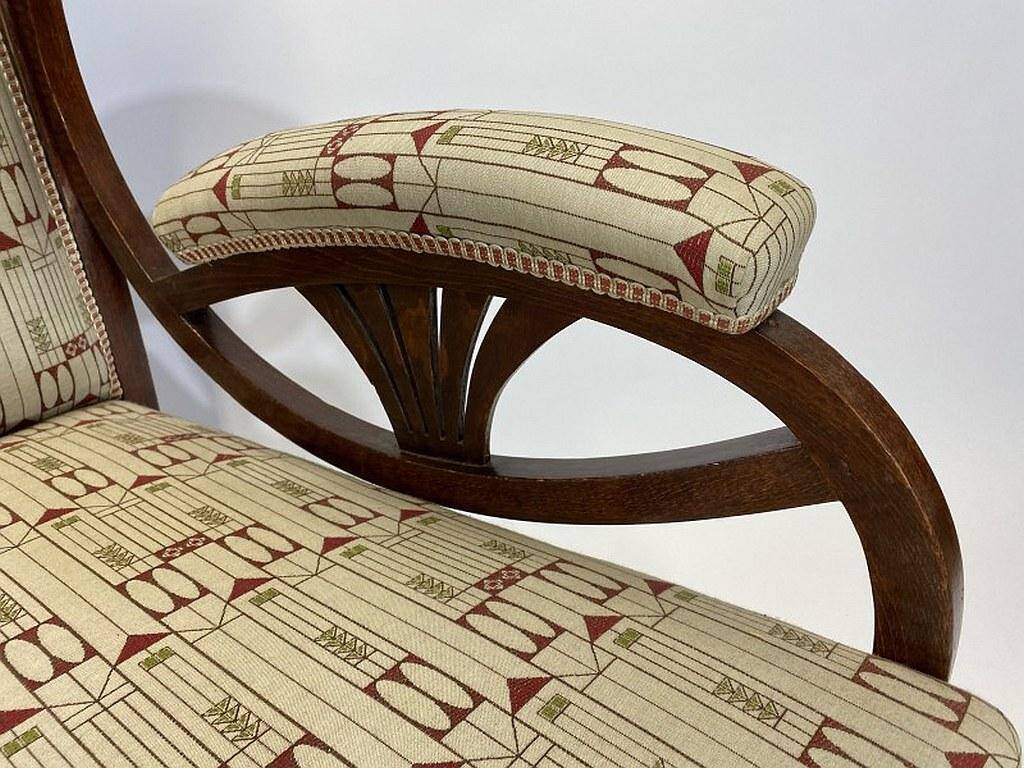 Art Nouveau wing chair no. 6542 by Thonet