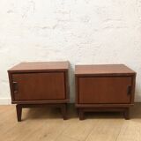 2 vintage bedside tables
