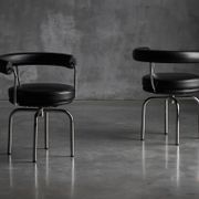LC7 chairs by Charlotte Perriand, Le Corbusier and Pierre Jeanneret, 1980s