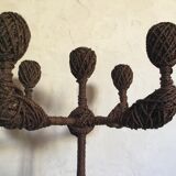 Vintage chandelier in ropes