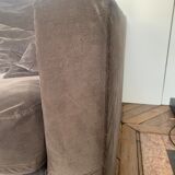 Anthracite grey velvet sofa