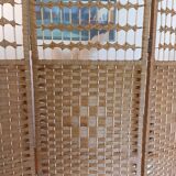 wicker, rattan screen, 5 panels