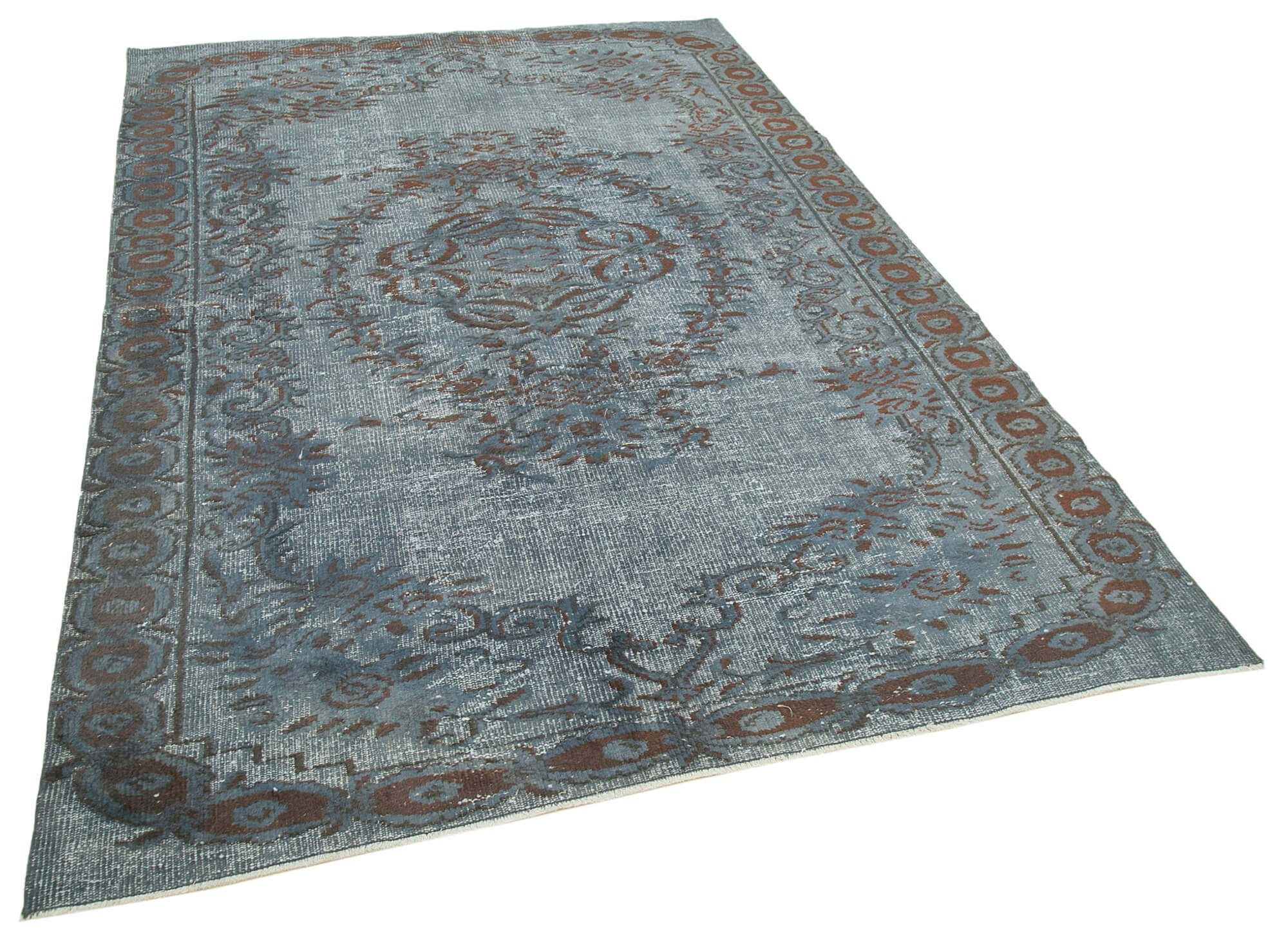 Hand-knotted anatolian 1970s 175 cm x 265 cm grey carpet