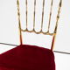 Chaise latérale italienne en laiton Chiavari