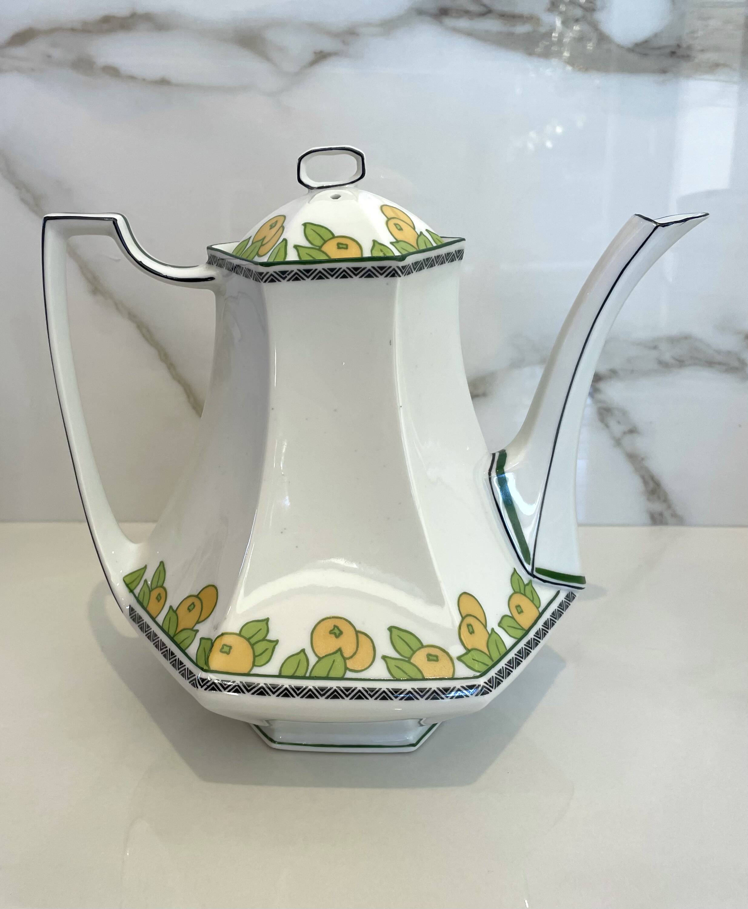 Art Deco tea service - Limoges Lanternier - 1920s 1930s