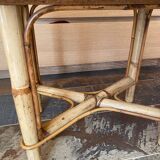Bamboo rattan table