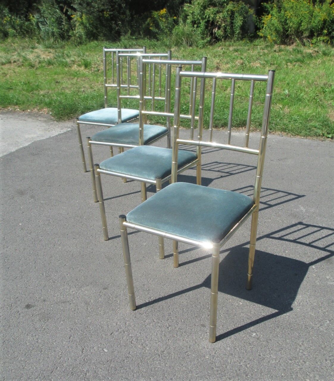 Set of four chairs, italy, 1970s