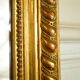 Miroir de style Louis XV doré feuille d'or, XIXe siècle - 142x90