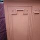 Vintage two-door cabinet with shelves