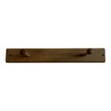Modernist oak wall-mounted coat rack L53.5cm
