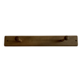 Modernist oak wall-mounted coat rack L53.5cm