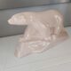 Art deco sculture polar bear ceramics 1930s