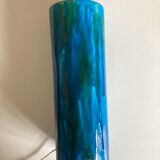 XXL ceramic ceramic earth varnished turquoise 1970