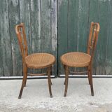 Paire de chaises de bistrot 1950