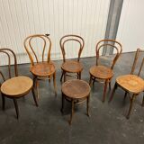 Set of 5 bistro chairs + 1 stool