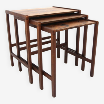 Scandinavian nesting tables in rosewood, Möbel-Ikea, Sweden, 1960