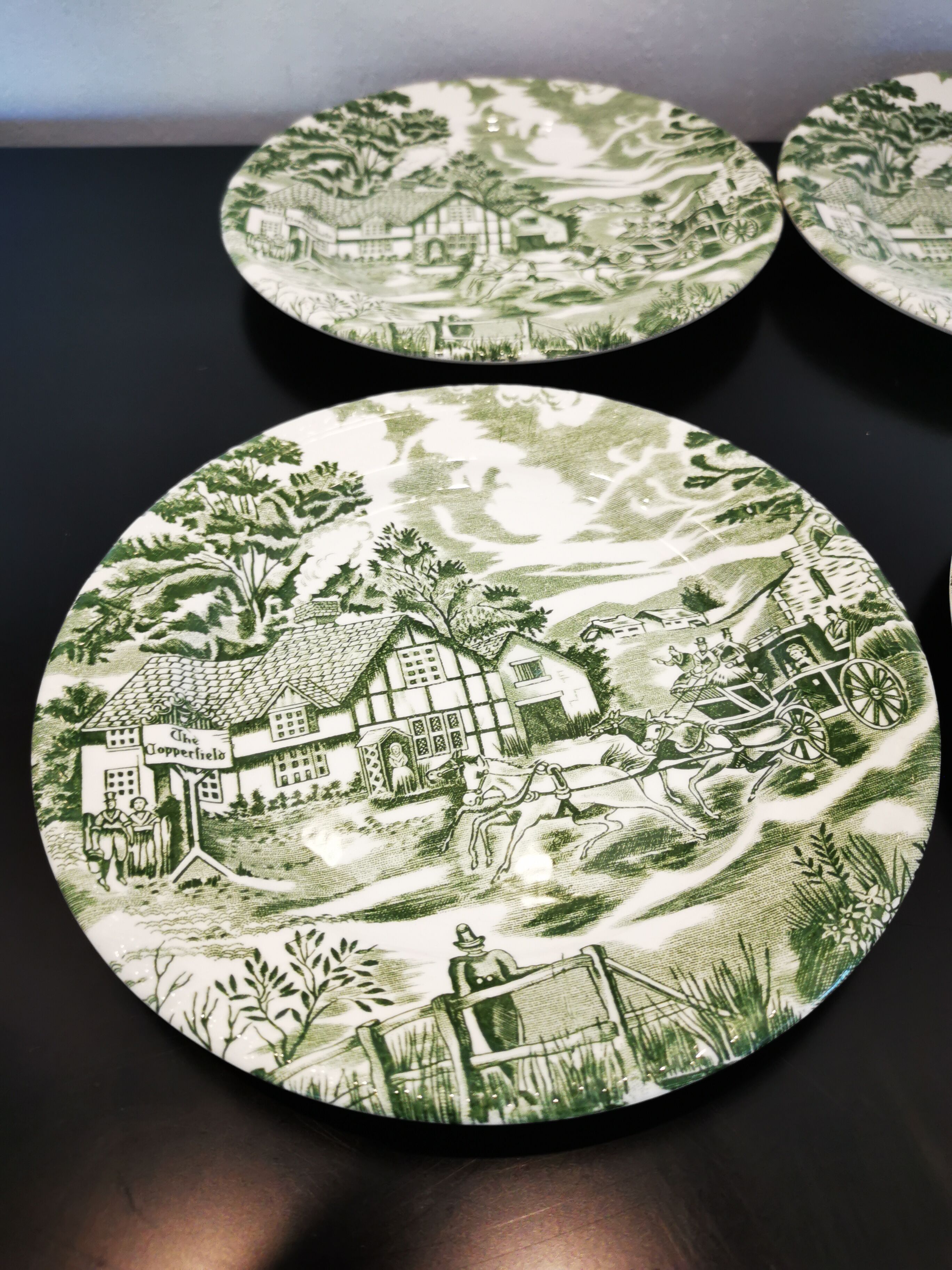 Set of 6 dessert plates English Style Lunéville