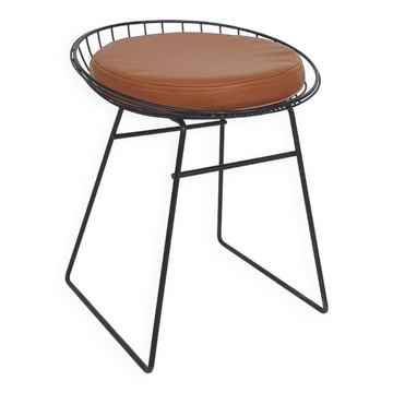 Cees Braakman for Pastoe KM05 metal wire stool, The Netherlands 1958