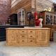 Workshop furniture made of fir.