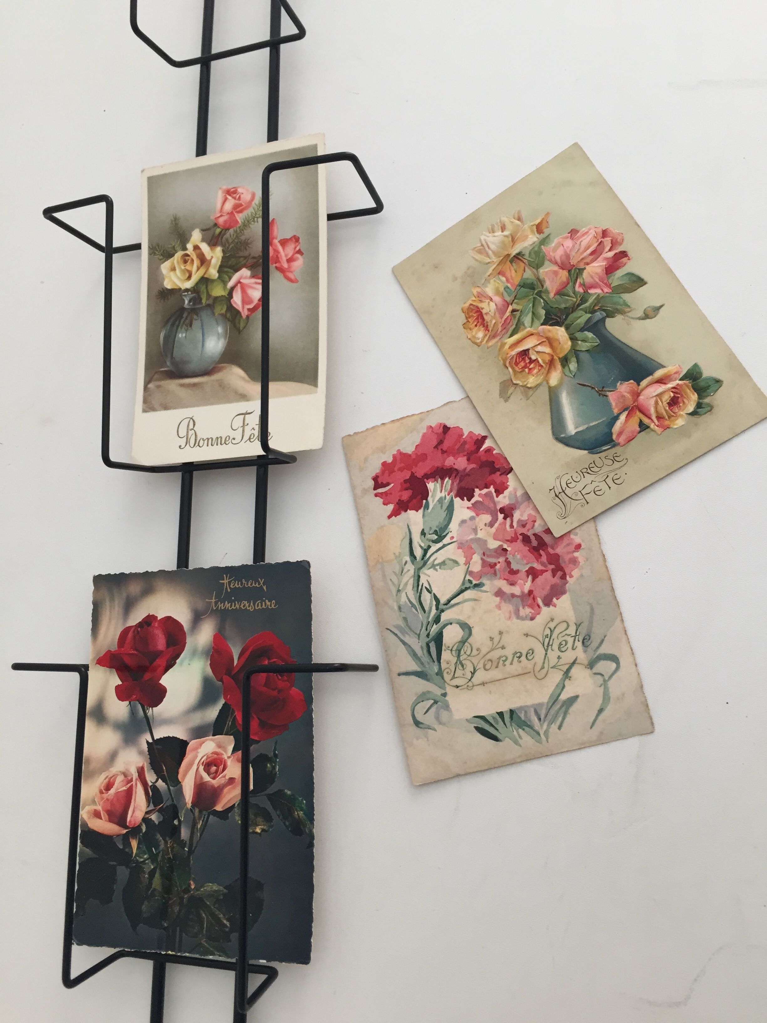 Display postcards