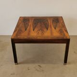 Scandinavian square rosewood coffee table