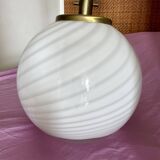 Lampe suspension en verre de Murano de Venini - 1960