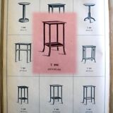 2 side tables - Thonet No. 286, circa 1930 - curved wood -