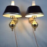 English style sconces by Erik Wärnå for EWÅ, Värnamo, Sweden. 1970's.