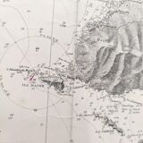 Map of Marseille Méditerranée 1950