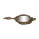 Miroir à main argenté made in Belgium