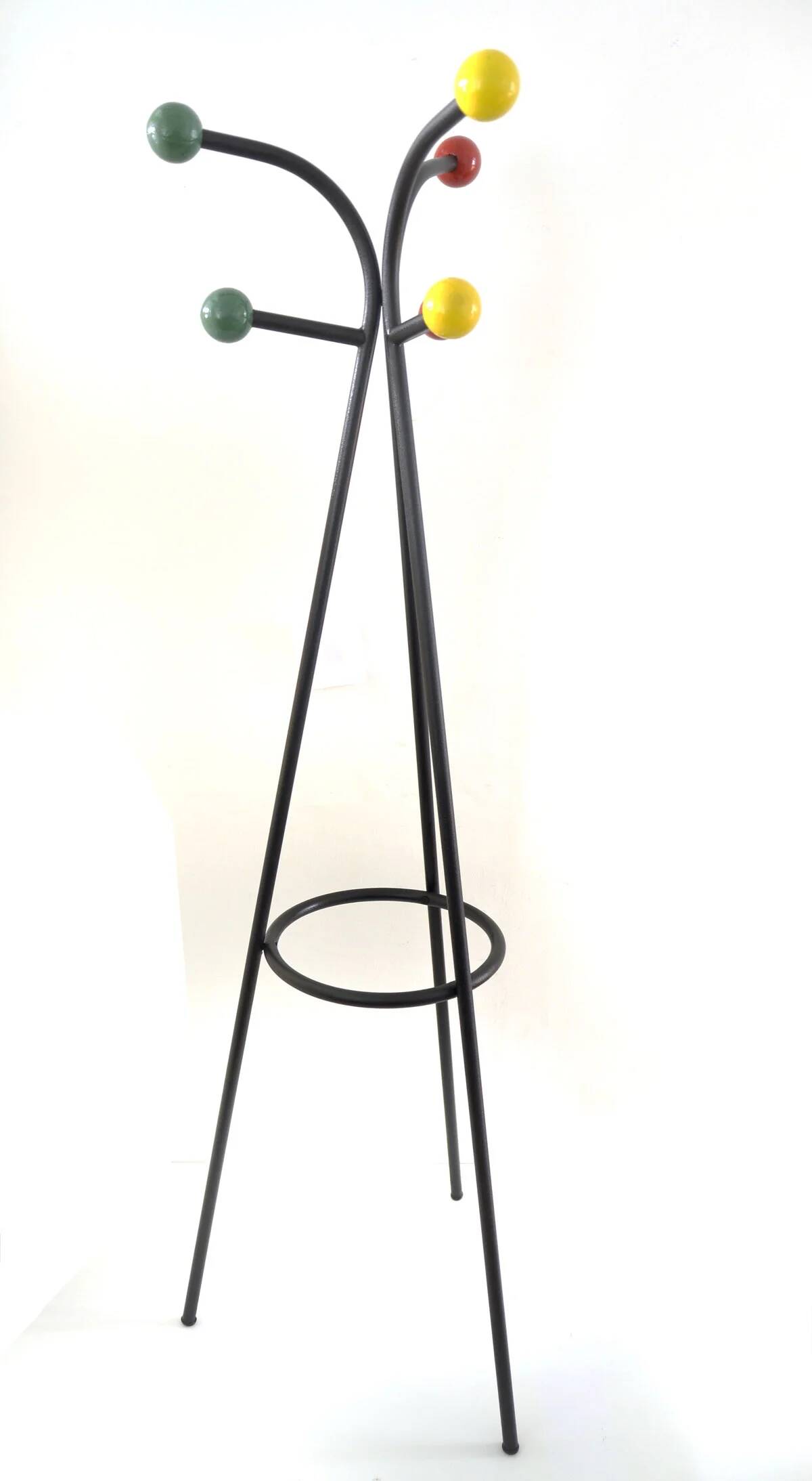 Large free standing colourful fifties coat rack by Roger Feraud