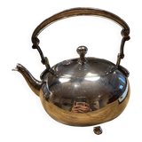 Silver metal teapot