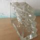 Molded glass pencil holder