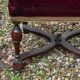 English chair in mahogany, X-shaped legs – 19th century