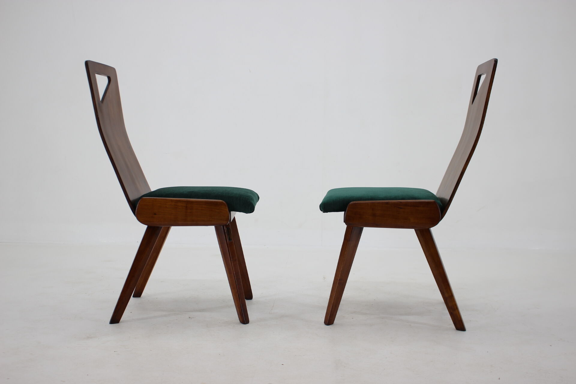 1930s J.Kroha Set of 4 Very Rare Dining Chairs for Grand Hotel, Czechoslovakia