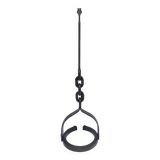 60s steel link floor lamp base