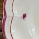 Old oval dish Gien model Paysages roses 1960 1971