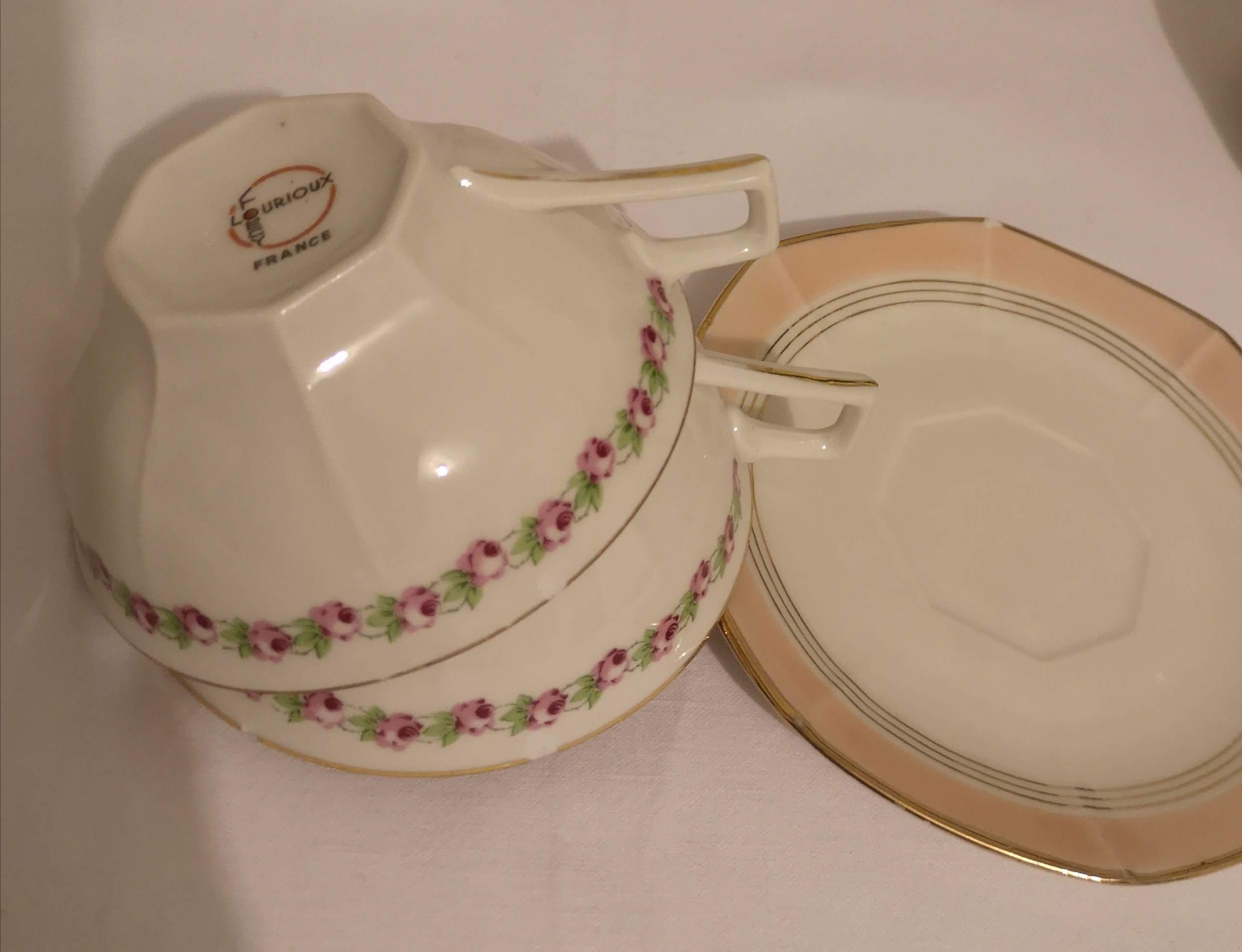 Porcelain tea or coffee service from Berry Lourioux & Foecy