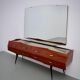 Wooden credenza with mirror Vittorio Dassi Italy 1960