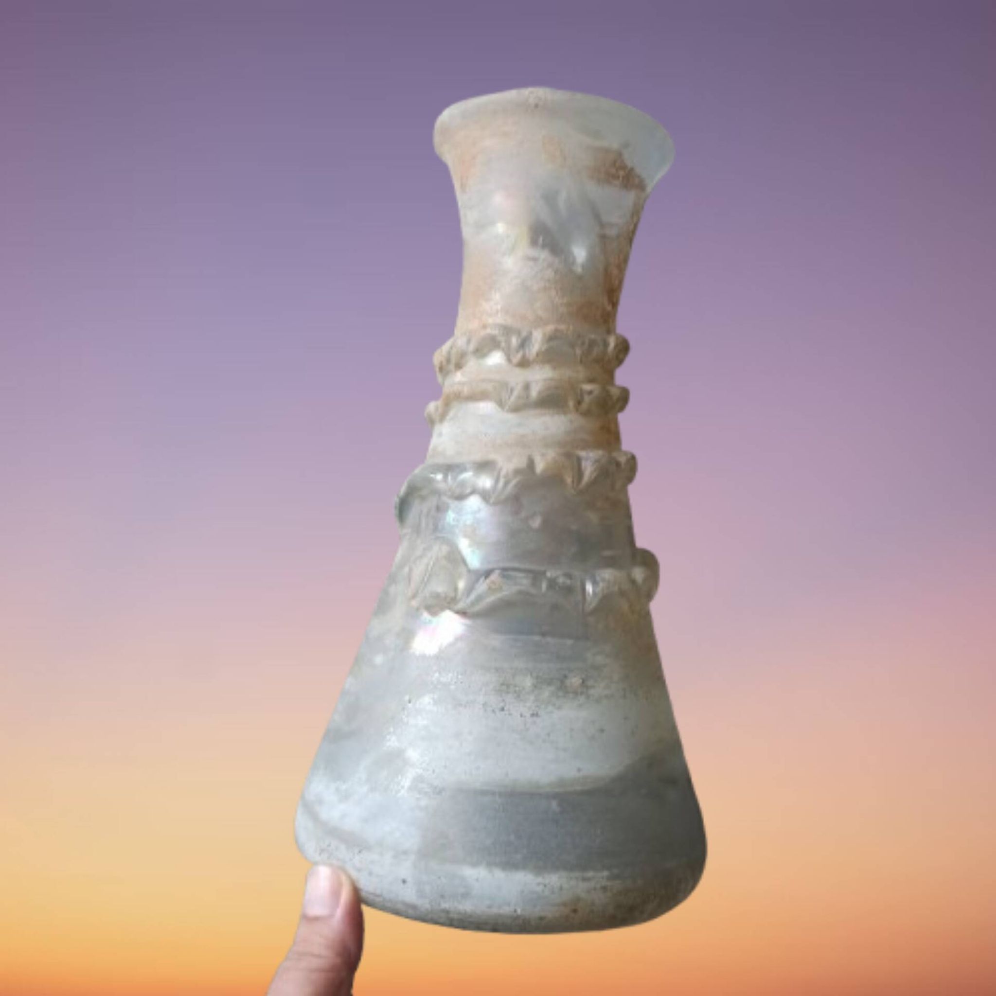 Vase pâte de verre esprit gallo romain