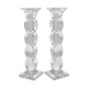 Pair of crystal candlesticks