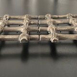 1 extendable bamboo metal shaped flat bottom